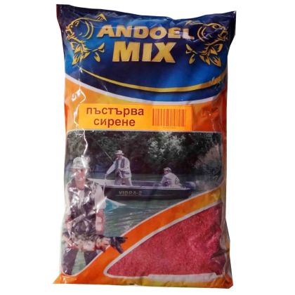 ЗАХРАНКА ЗА ПЪСТЪРВА СИРЕНЕ - ЧЕРВЕНА ANDOEL MIX 0.800кг.
