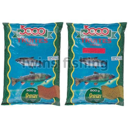 ЗАХРАНКА ЗА ПЪСТЪРВА SENSAS 3000 TROUT RED