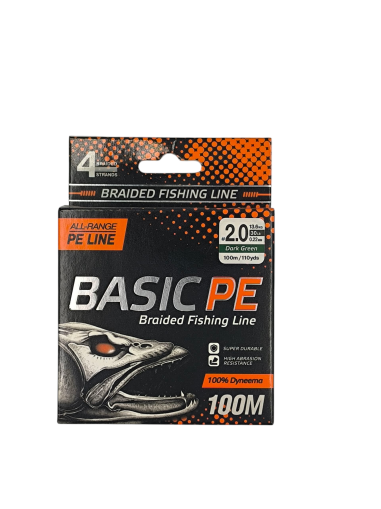4 Нишково влакно Basic PE 100 м Dark Green #2.0/ 0.22 мм - Select
