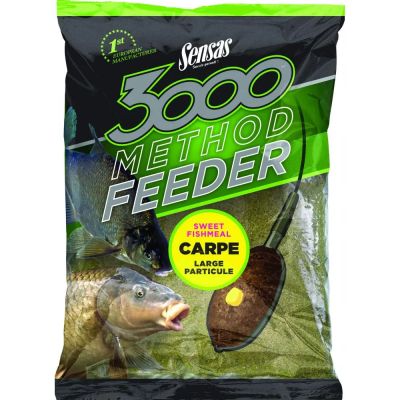 ЗАХРАНКА ЗА ФИДЕР РИБОЛОВ SENSAS 3000 METHOD SWEET FISHMEAL CARP 1кг.
