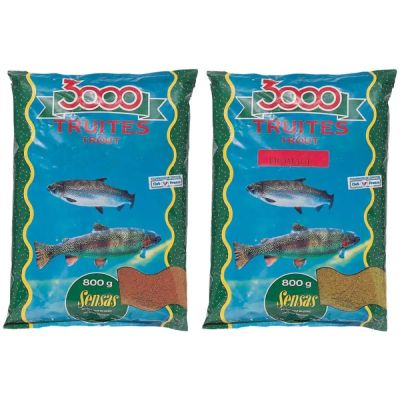ЗАХРАНКА ЗА ПЪСТЪРВА SENSAS 3000 TROUT RED
