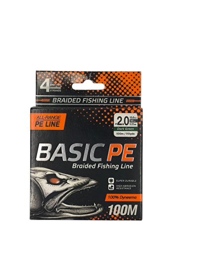 4 Нишково влакно Basic PE 100 м Dark Green #2.0/ 0.22 мм - Select