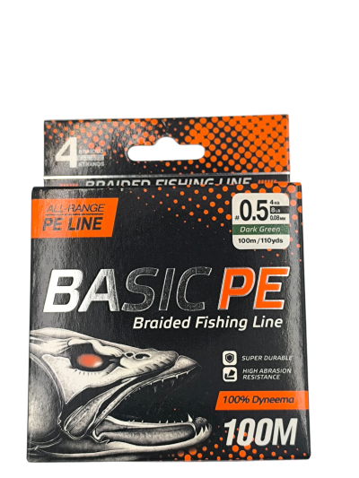 4 Нишково влакно Basic PE 100 м Dark Green #0.5/ 0.08 мм - Select