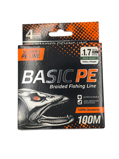 4 Нишково влакно Basic PE 100 м Dark Green #1.7/ 0.20 мм - Select