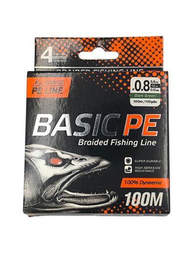 4 Нишково влакно Basic PE 100 м Dark Green #0.8/ 0.12 мм - Select