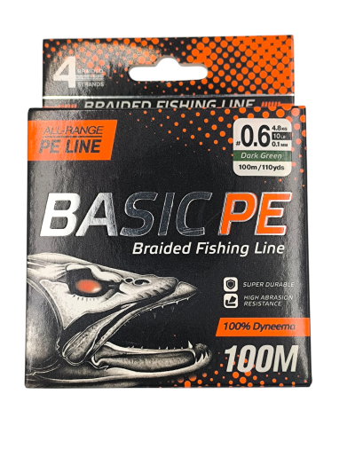 4 Нишково влакно Basic PE 100 м Dark Green #0.6/ 0.10 мм - Select
