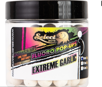 Tопчета Pop-Up Fluoro White Extreme Garlic 8 мм SO3308W - Select Baits