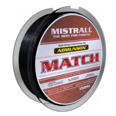 ВЛАКНО ЗА МАЧ РИБОЛОВ MISTRALL MATCH BLACK 0.18мм. 150м.