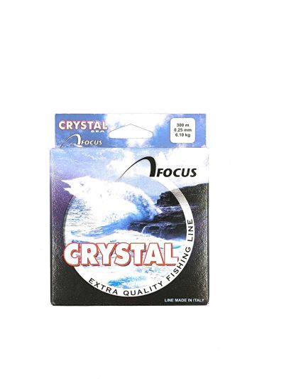 ВЛАКНО ЗА МОРСКИ РИБОЛОВ FOCUS CRYSTAL 0.25мм. 300м.